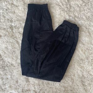 Black Cargo Joggers Medium